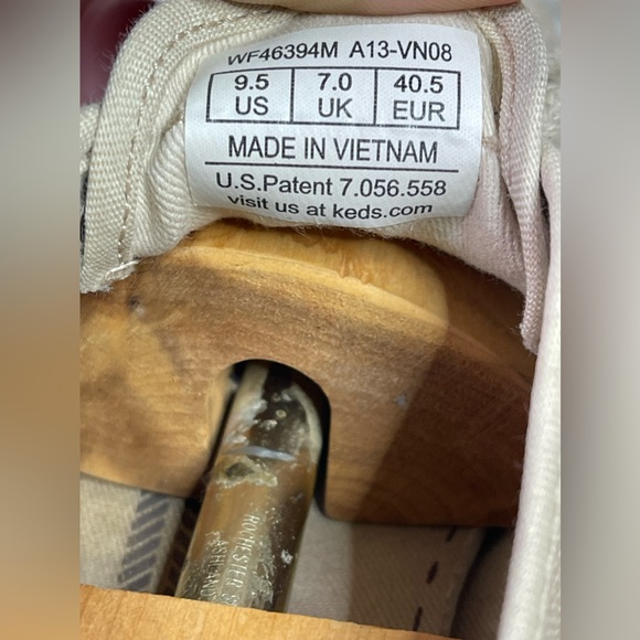 Keds Women’s Tan Lace Up Sneakers Canvas W/ Jute Trim US Size 9.5 - Picture 4 of 8